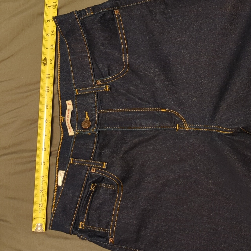 Levi's 724 high rise straight leg jeans